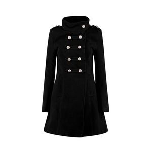 MILITARY WOOL LOOK COAT